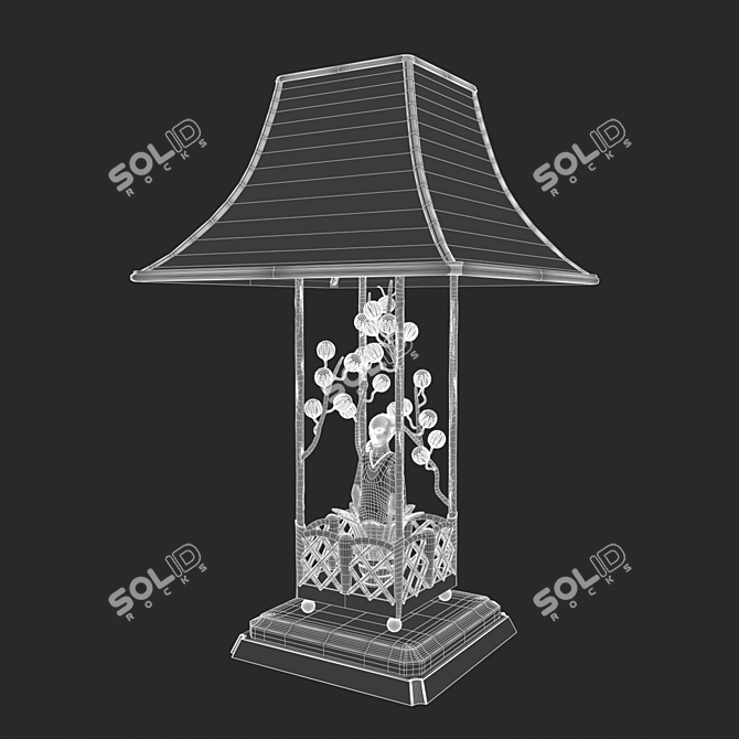 Modern Minimalist Lamp 3D model image 2