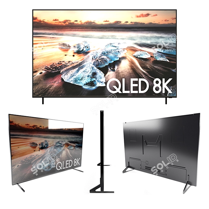 Sleek Samsung TV with V-Ray 3D model image 1