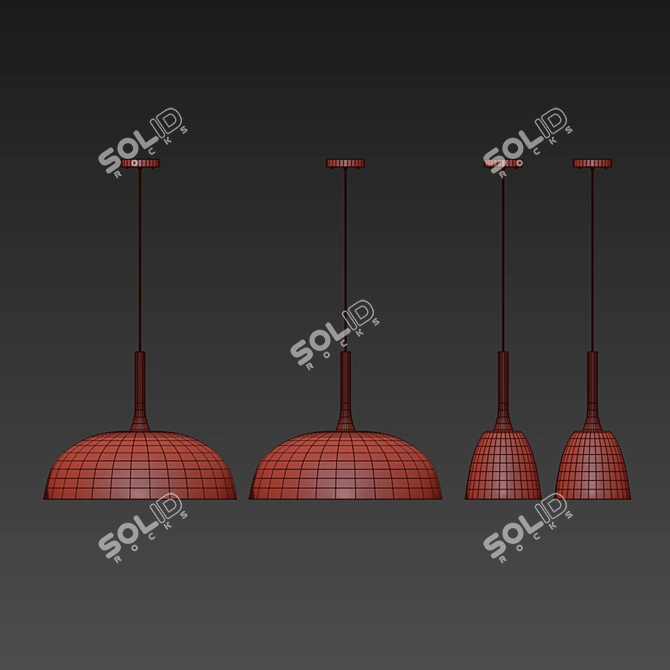 Nordic Pendant Lights: Elegant Illumination 3D model image 2