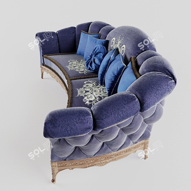Classic Diamond Sofa by CIS Salotti 3D model image 2