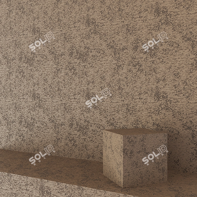 Travertine3 - Decorative Plaster for Stunning Loft Designs 3D model image 1