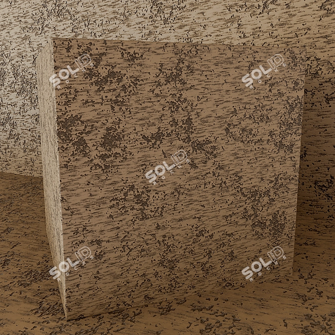 Travertine3 - Decorative Plaster for Stunning Loft Designs 3D model image 2