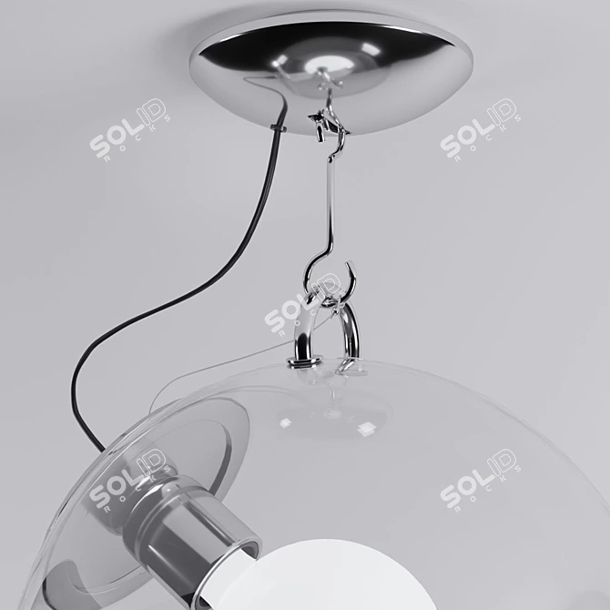 Miconos Blown Glass Pendant Light 3D model image 2