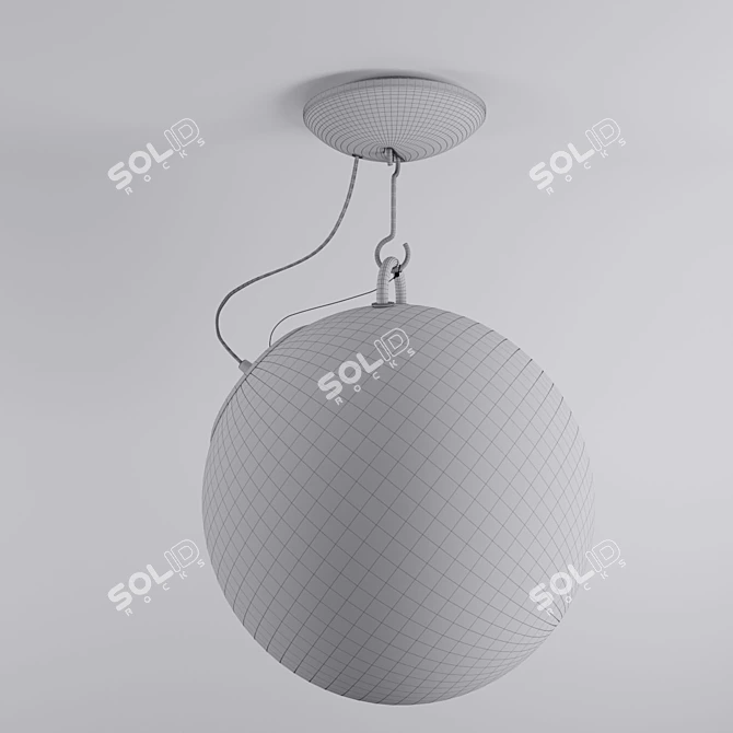 Miconos Blown Glass Pendant Light 3D model image 3