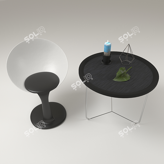 Modern Seat Set - Sleek Design by Alexander Nettesheim 3D model image 1
