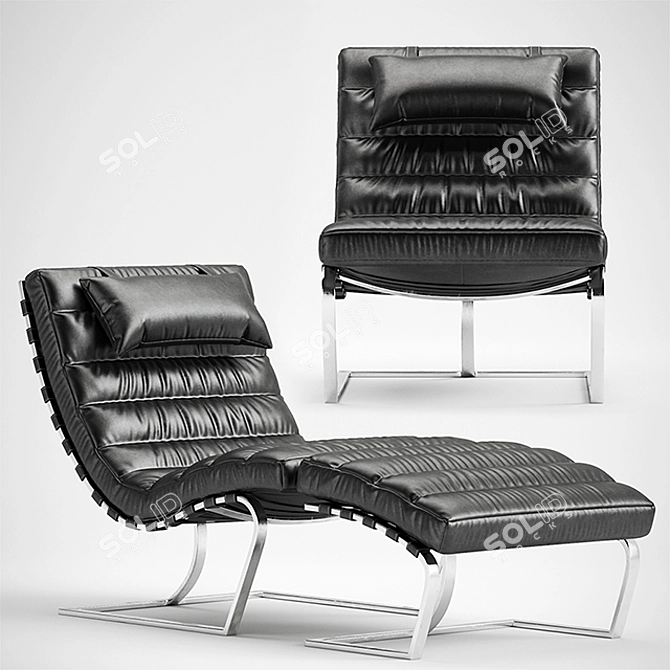 Modern Goodwyn Lounge Chair 3D model image 1