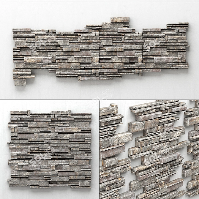 Clinker Brick: Premium Decor for Any Space 3D model image 1