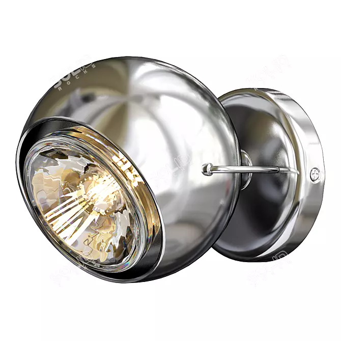 Sleek Steel Elegance: Fabbian Beluga 3D model image 1