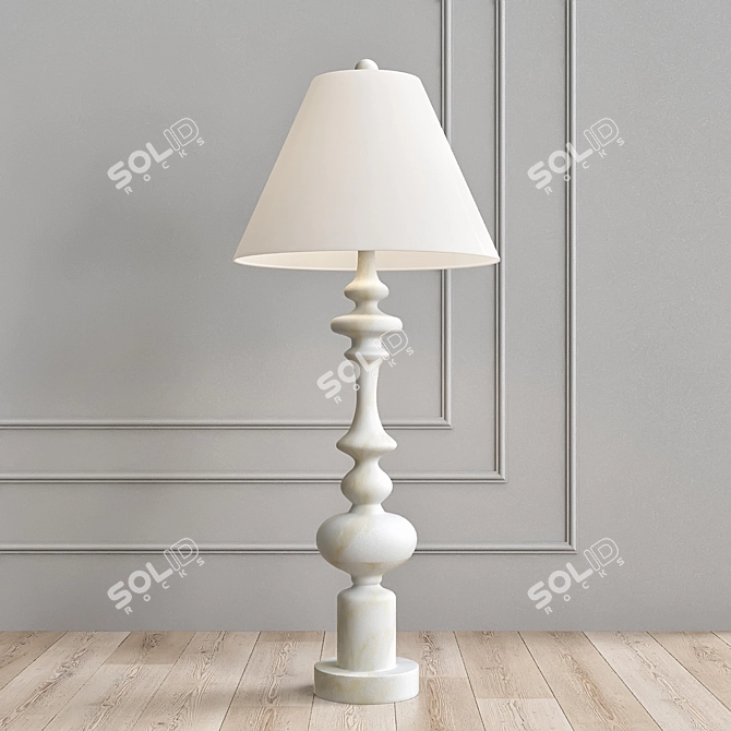 Elegant Illumination: Farrington Table Lamp 3D model image 1
