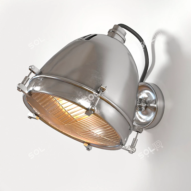 Industrial Loft Sconce 3D model image 1