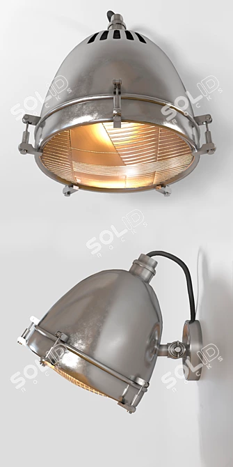 Industrial Loft Sconce 3D model image 2