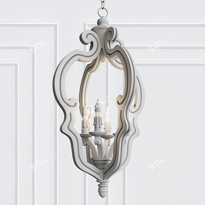 Elegant Small Chancellor Chandelier 3D model image 2