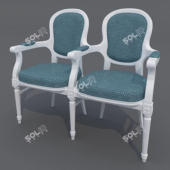 Gabriela: Theatrical Chair by Intermebel 3D model image 1