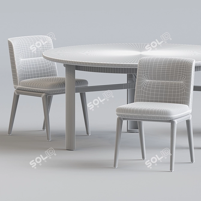 Minimalist Lance Chair Set 3D model image 2