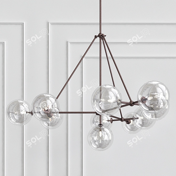 Vintage-Inspired Eichholtz Chandelier 3D model image 1