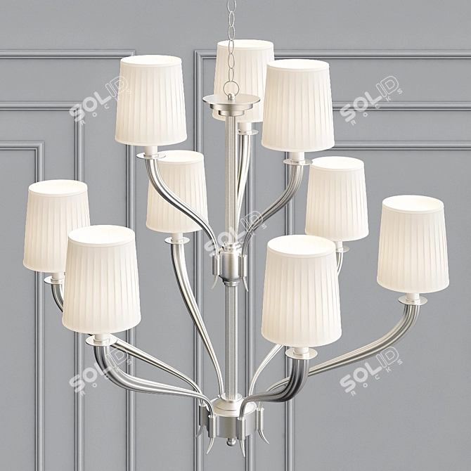 Elegant Mayflower Chandelier 3D model image 2