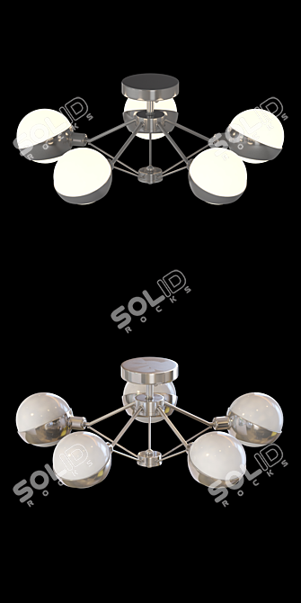 Freya Silvia Ceiling Light 3D model image 2