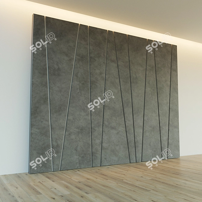 Soft Panel Decor: Stylish Decorative Wall 3D model image 3