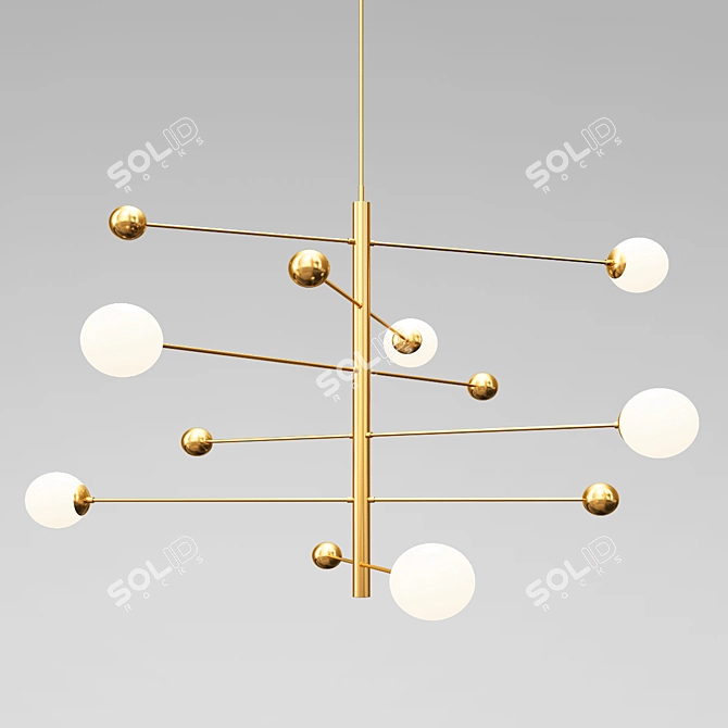 Enchanting Circus Chandelier 3D model image 1