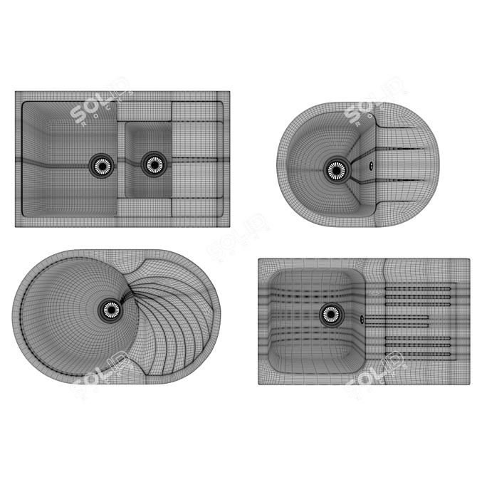 UV Disinfection: Advanced Washing Models 3D model image 2