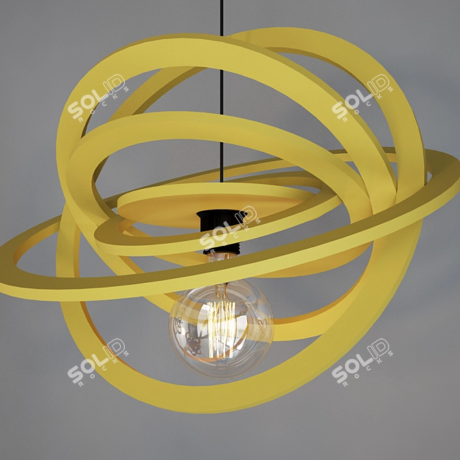Revolutionary Circle Suspension Lights 3D model image 3
