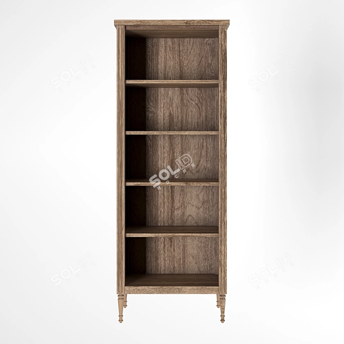 Marcelle Open Bookcase - Stylish and Spacious 3D model image 1