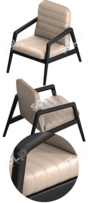 Horm Carnaby Armchair: Stylish and Comfortable 3D model image 2