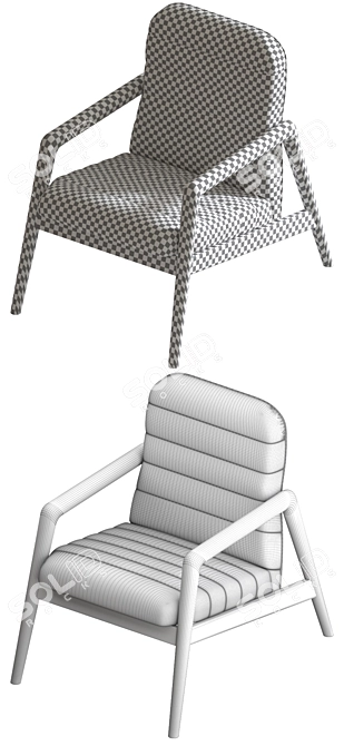 Horm Carnaby Armchair: Stylish and Comfortable 3D model image 3
