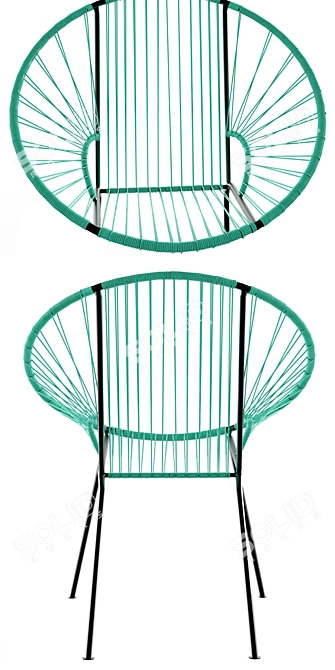 Stylish Innit Concha Chair: Cool Contemporary Design 3D model image 3