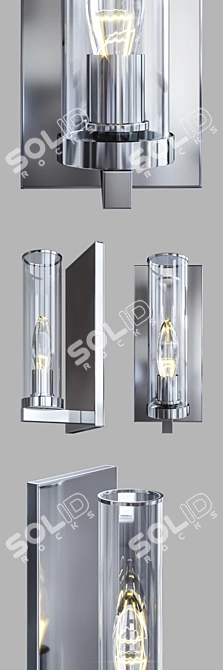 CosmoLight Metal and Glass Oxford Pendant 3D model image 2