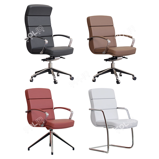 Title: Modern Italian Armchair: Scena 3D model image 1