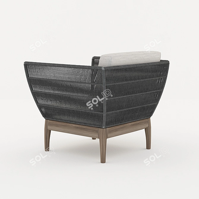 Coastal Regatta Rope Chair 3D model image 2