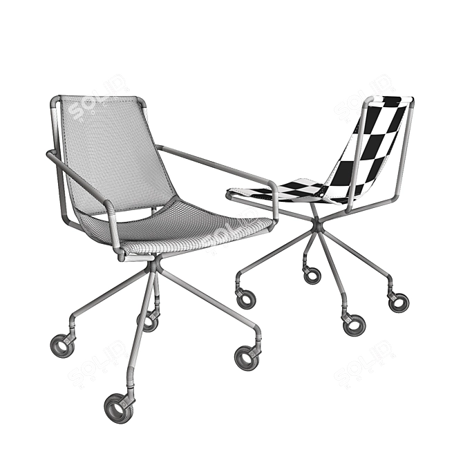 Elegant ApelleD & DP Office Chair 3D model image 2