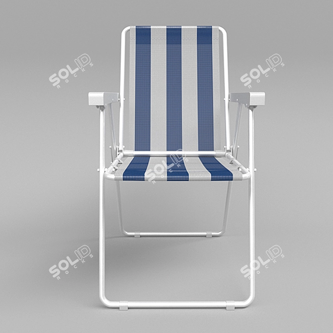 Gradient Beach Chair in Vray 3.60 3D model image 2