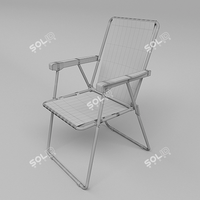 Gradient Beach Chair in Vray 3.60 3D model image 3