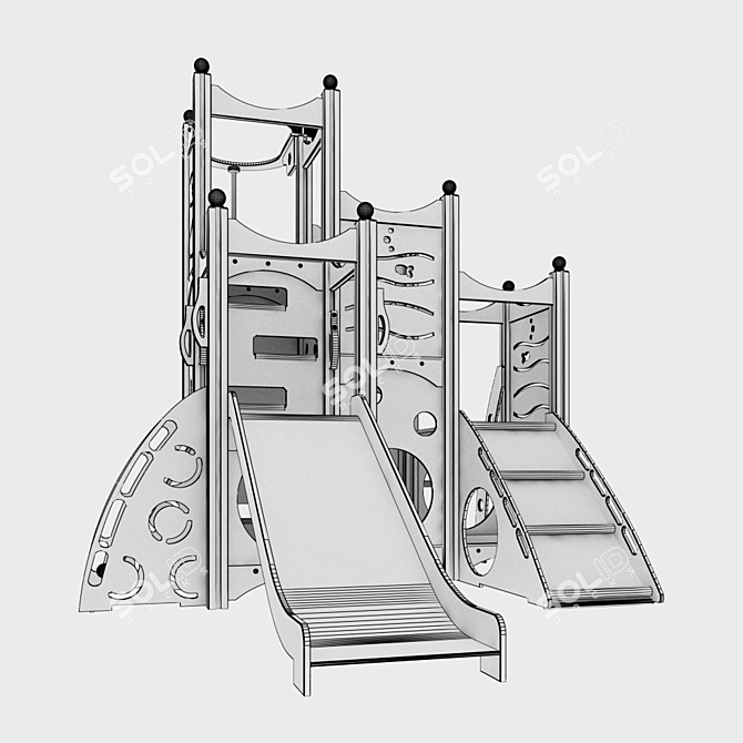 Ultimate Fun Zone Playset 3D model image 3