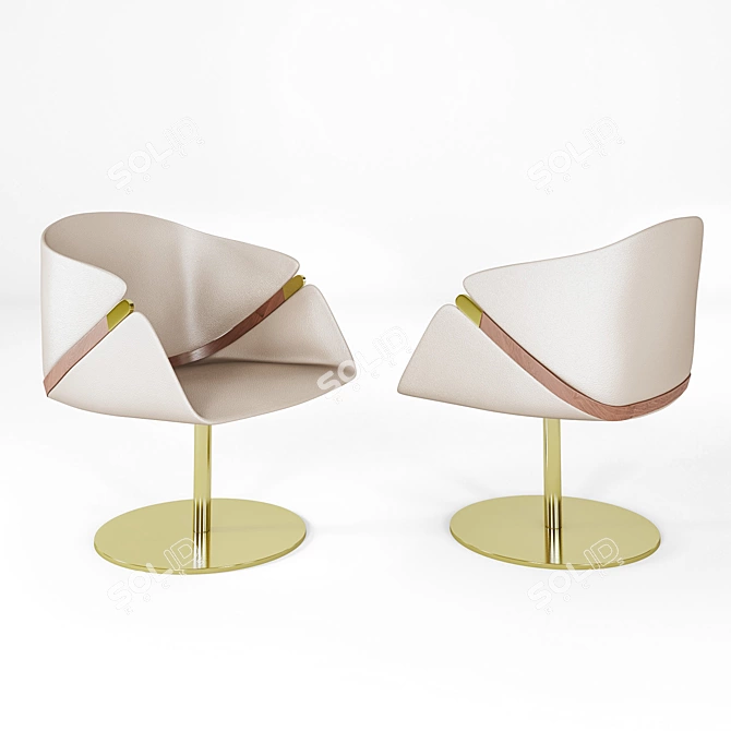 Wansheng Armchair & Table Set 3D model image 2