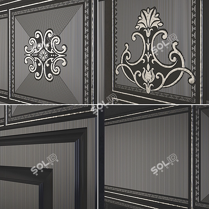 Ermitage Impero Nero Wall Tiles - Luxurious and Versatile 3D model image 2