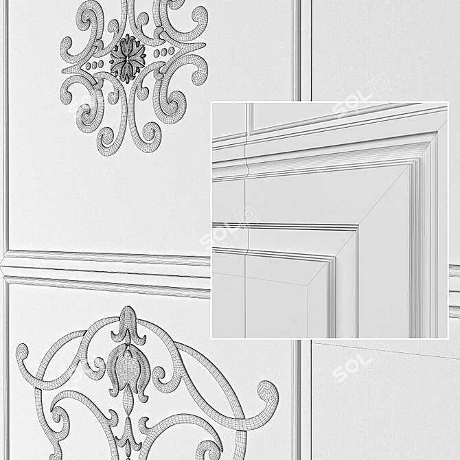 Ermitage Impero Nero Wall Tiles - Luxurious and Versatile 3D model image 3