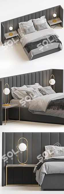Gorgeous Provence Bed Set 3D model image 2