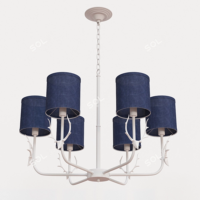 BOTIMI Chandelier - Elegant Lighting Solution 3D model image 2