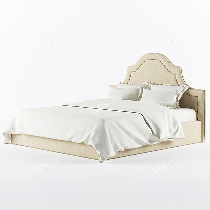Title: Marko Kraus Amelia Bed 180 - Elegant and Spacious 3D model image 3