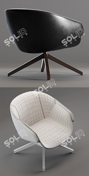 ANITA | Modern Armchair Design by Metrica 3D model image 1