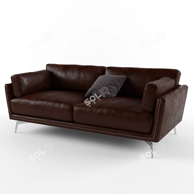 Sleek and Modern Ralph Gamma Sofa 3D model image 1