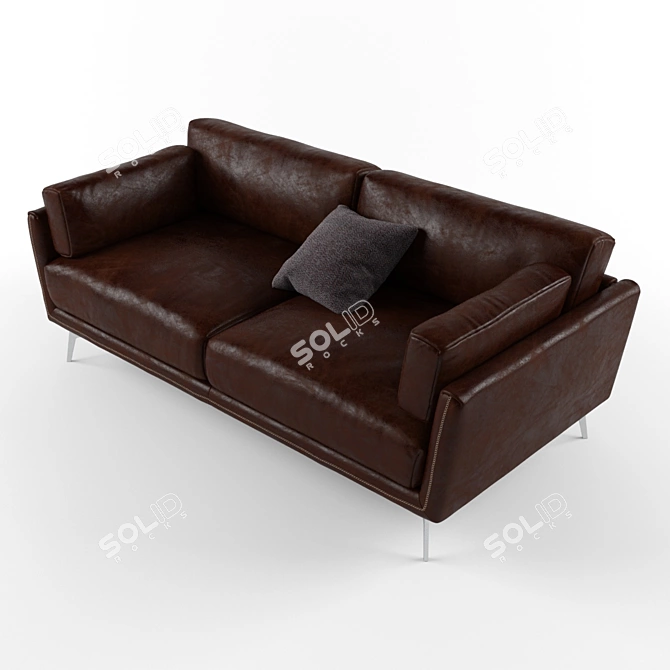 Sleek and Modern Ralph Gamma Sofa 3D model image 2