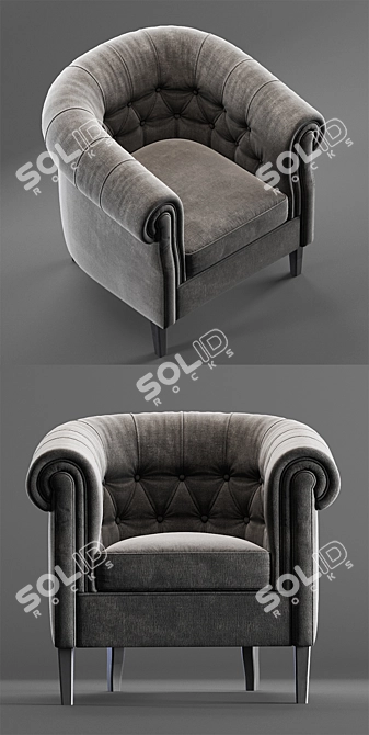 Natuzzi Queen Convertible Sofa 3D model image 2