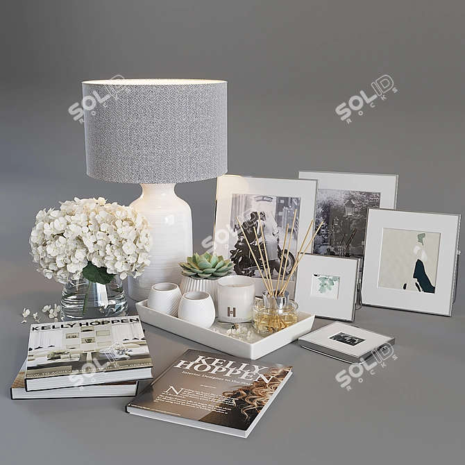 Luxury Decor Set 3D model image 1