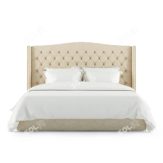 Marko Kraus Katrine Bed: Sleek and Spacious 180cm Modern Design 3D model image 2