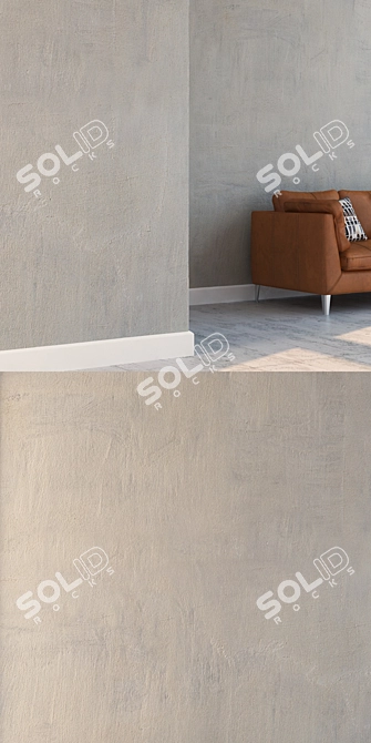 Seamless High-Detail Stucco Texture 3D model image 3