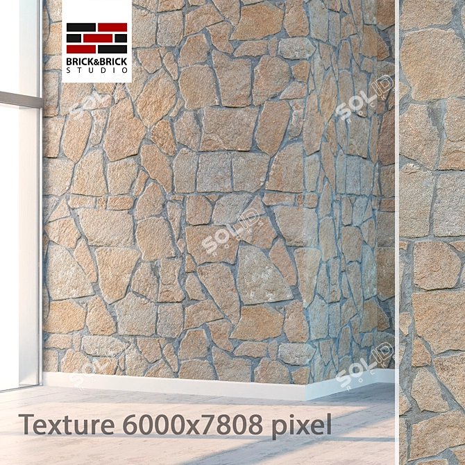 Seamless Detailed Stone Texture 3D model image 1